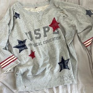 Free people USA sweatshirt. Never worn. Size small